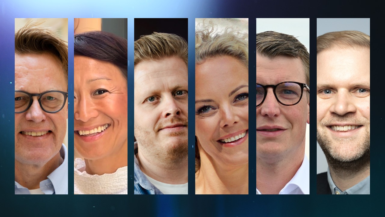 Paneldebatt om Fremtidens Byr&aring; med Camilla Kim Kielland (Morgenstern), Christian Bernt (WAL), Linda Norheim (Maverix), Kristian Nordt&oslash;mme (Fyr Technologies) og Jon Erling Austvik-Helgesen (WPP Media Norge).